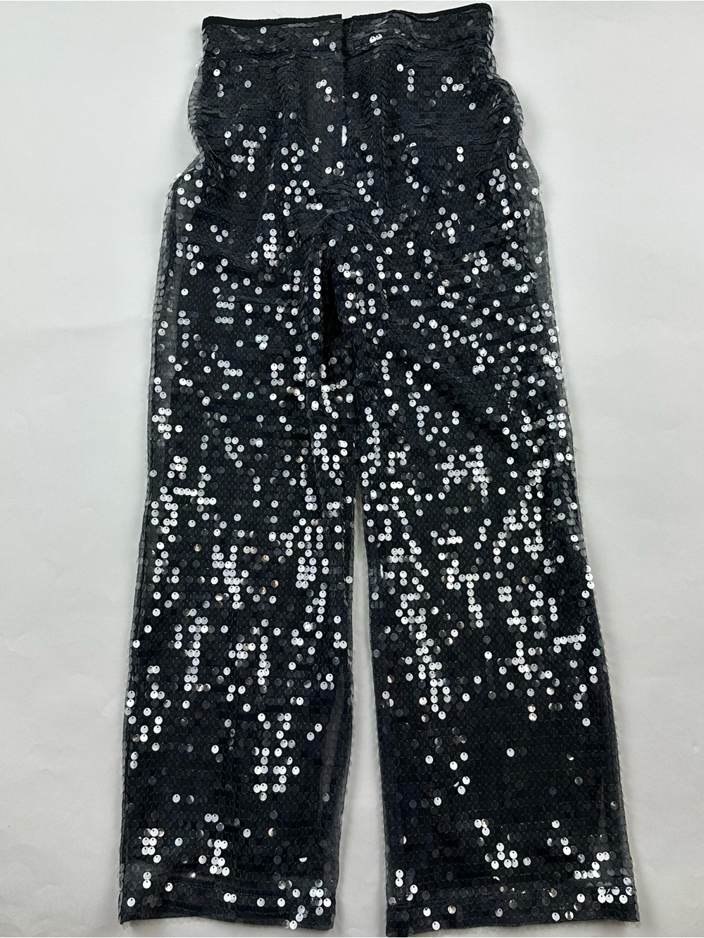 Bold Elements Gray Sequin Trouser Pants Size Medium